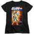 G.I. JOE/SCARLETT CARD - S/S WOMENS TEE - BLACK