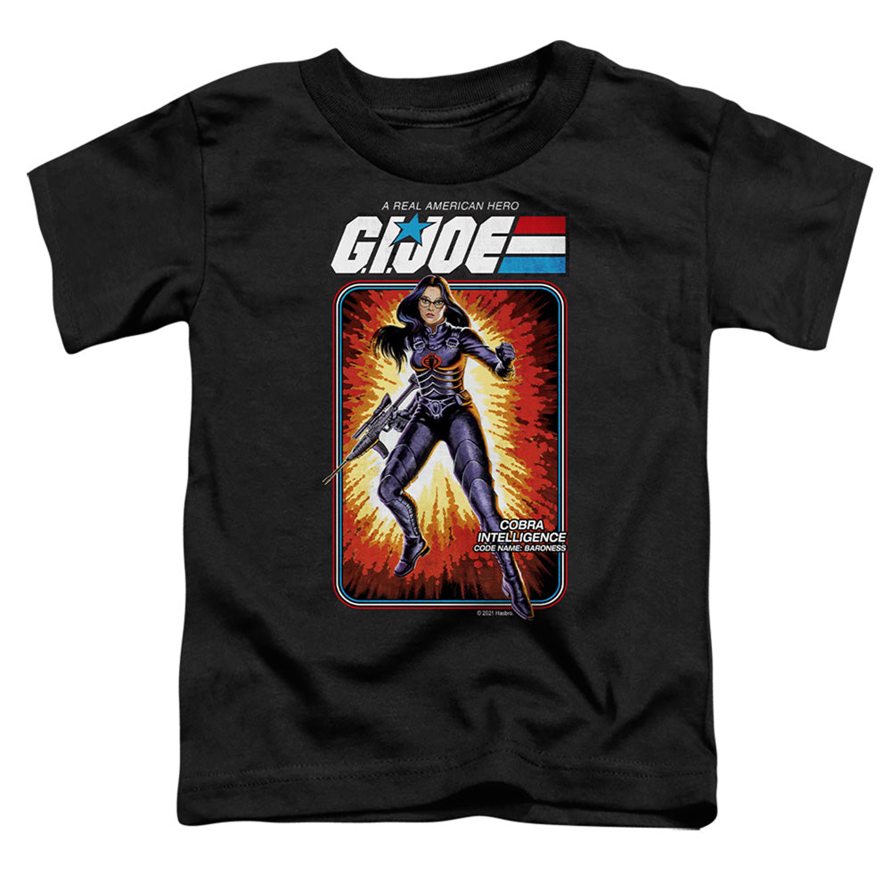 G.I. JOE/BARONESS CARD - S/S TODDLER TEE - BLACK