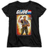 G.I. JOE/FLINT CARD - S/S WOMENS TEE - BLACK