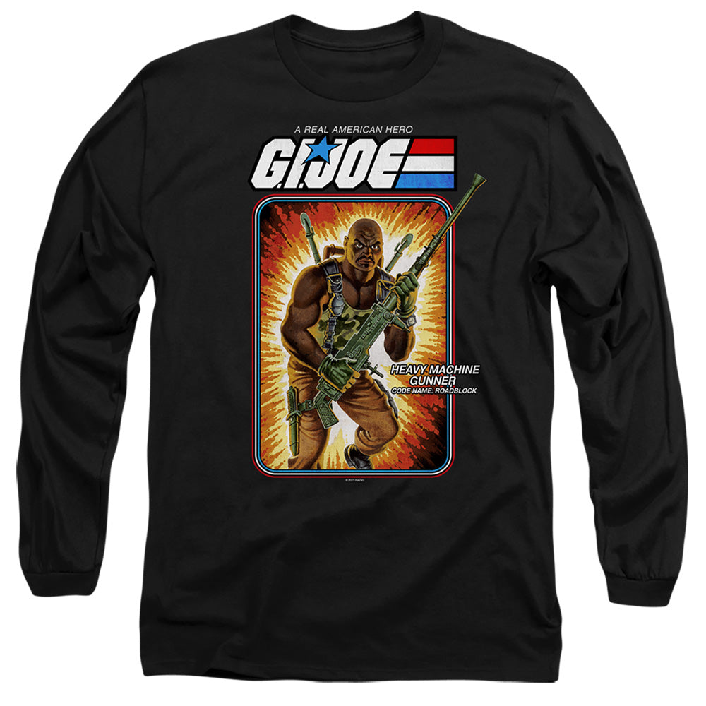 G.I. JOE/ROADBLOCK CARD - L/S ADULT 18/1 - BLACK