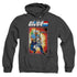 G.I. JOE/SHIPWRECK CARD - ADULT HEATHER HOODIE - BLACK