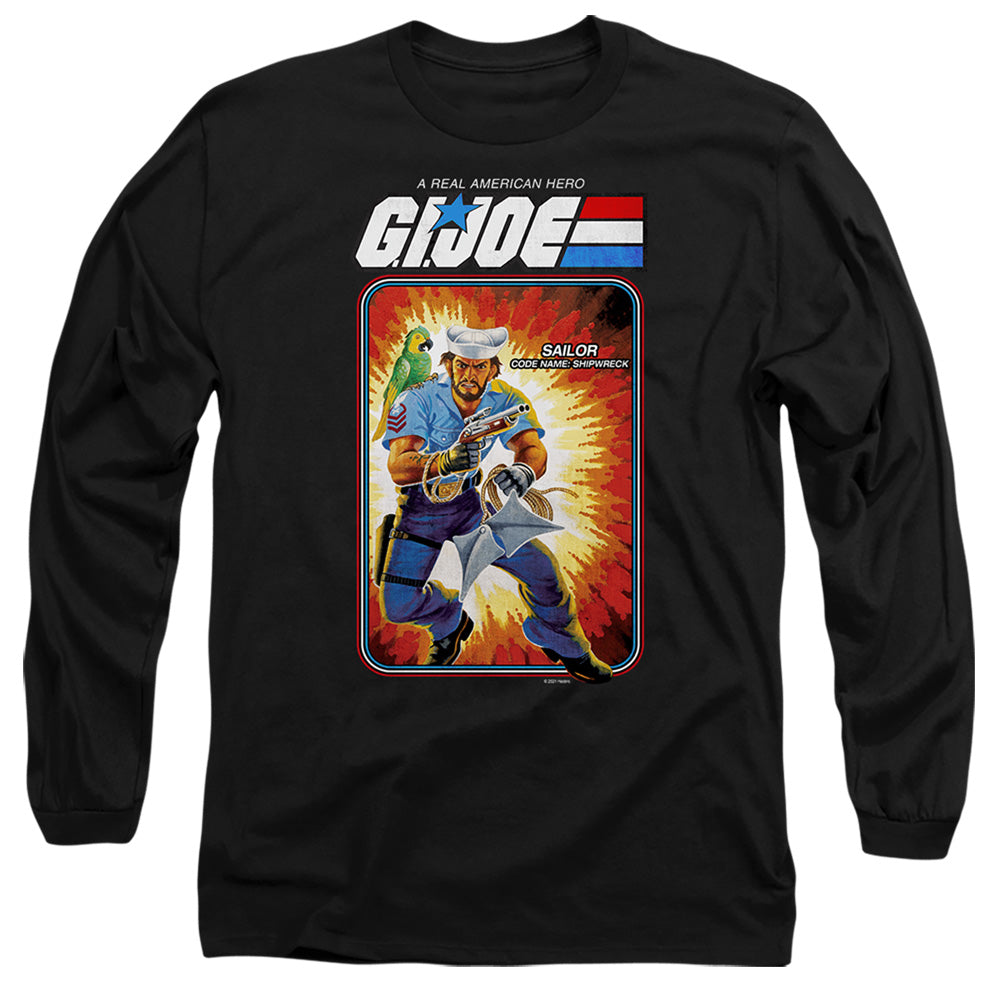 G.I. JOE/SHIPWRECK CARD - L/S ADULT 18/1 - BLACK
