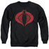 G.I. JOE/COBRA LOGO - ADULT CREWNECK SWEATSHIRT - BLACK