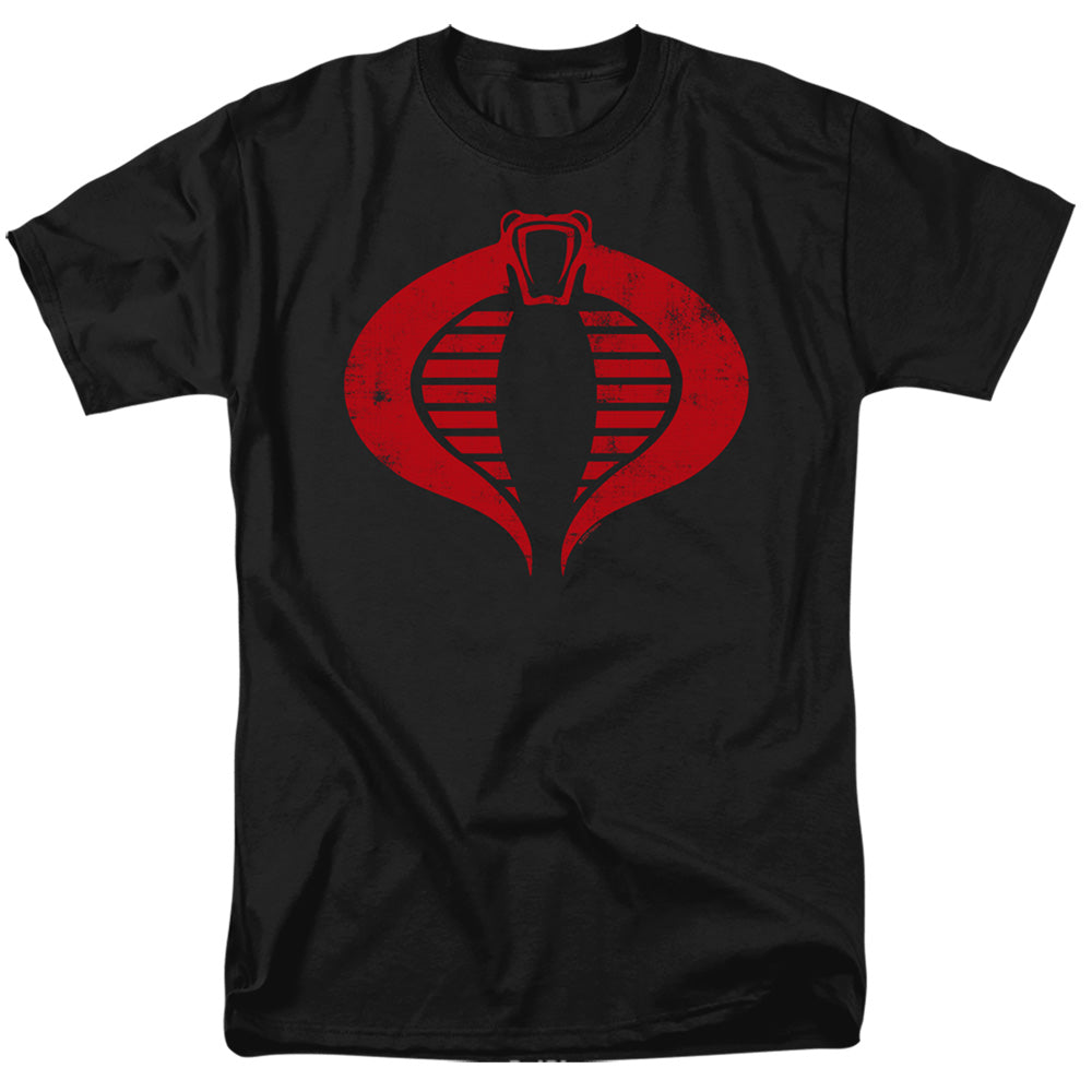 G.I. JOE/COBRA LOGO - S/S ADULT 18/1 - BLACK