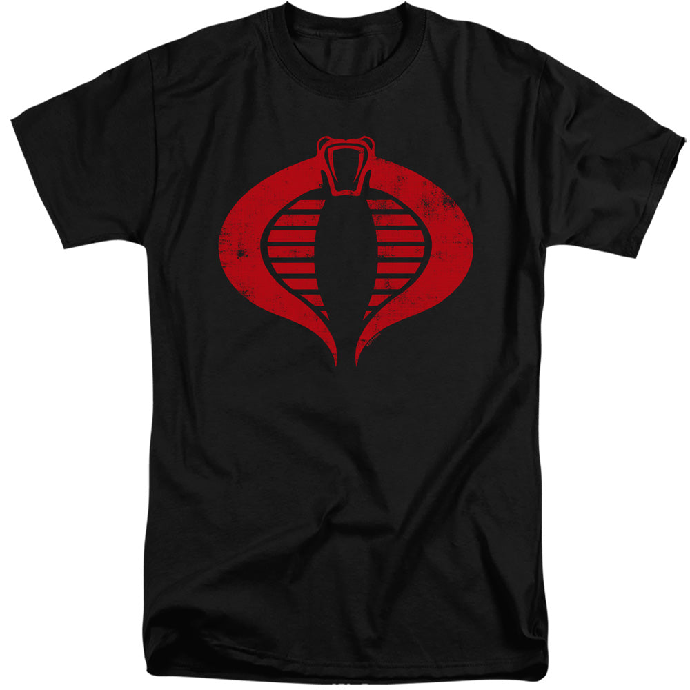G.I. JOE/COBRA LOGO - S/S ADULT TALL 18/1 - BLACK