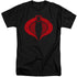 G.I. JOE/COBRA LOGO - S/S ADULT TALL 18/1 - BLACK