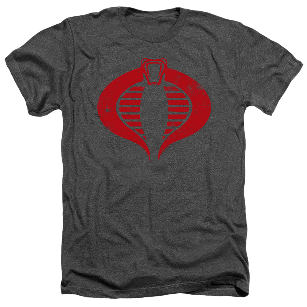 G.I. JOE/COBRA LOGO - ADULT HEATHER - BLACK
