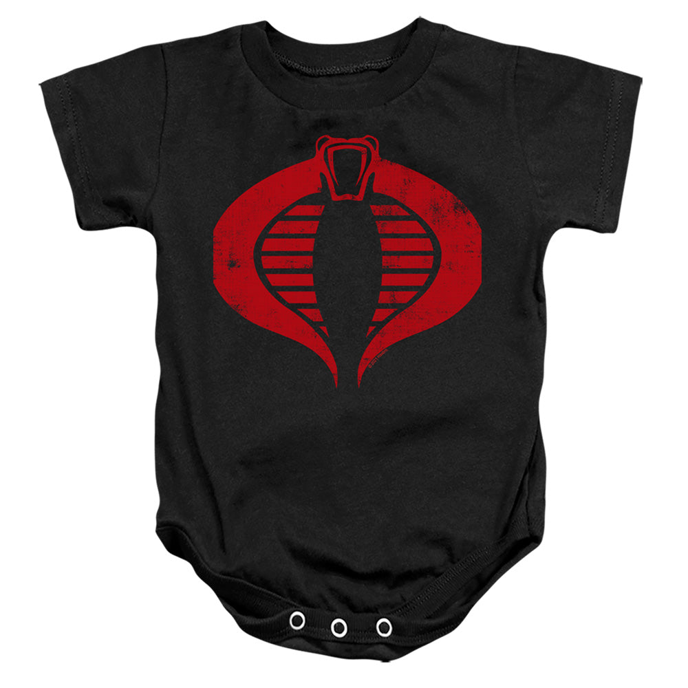 G.I. JOE/COBRA LOGO - INFANT SNAPSUIT - BLACK