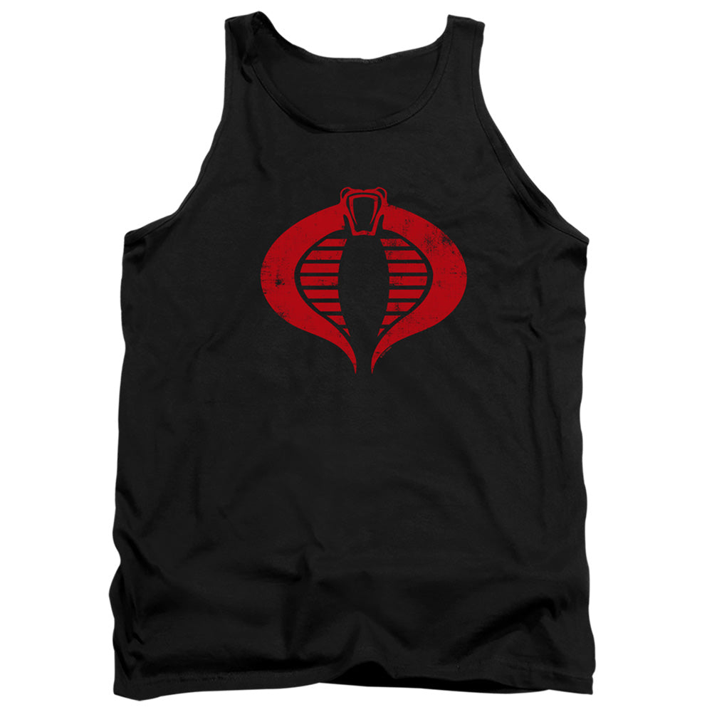 G.I. JOE/COBRA LOGO - ADULT TANK - BLACK