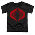 G.I. JOE/COBRA LOGO - S/S TODDLER TEE - BLACK
