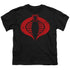 G.I. JOE/COBRA LOGO - S/S YOUTH 18/1 - BLACK