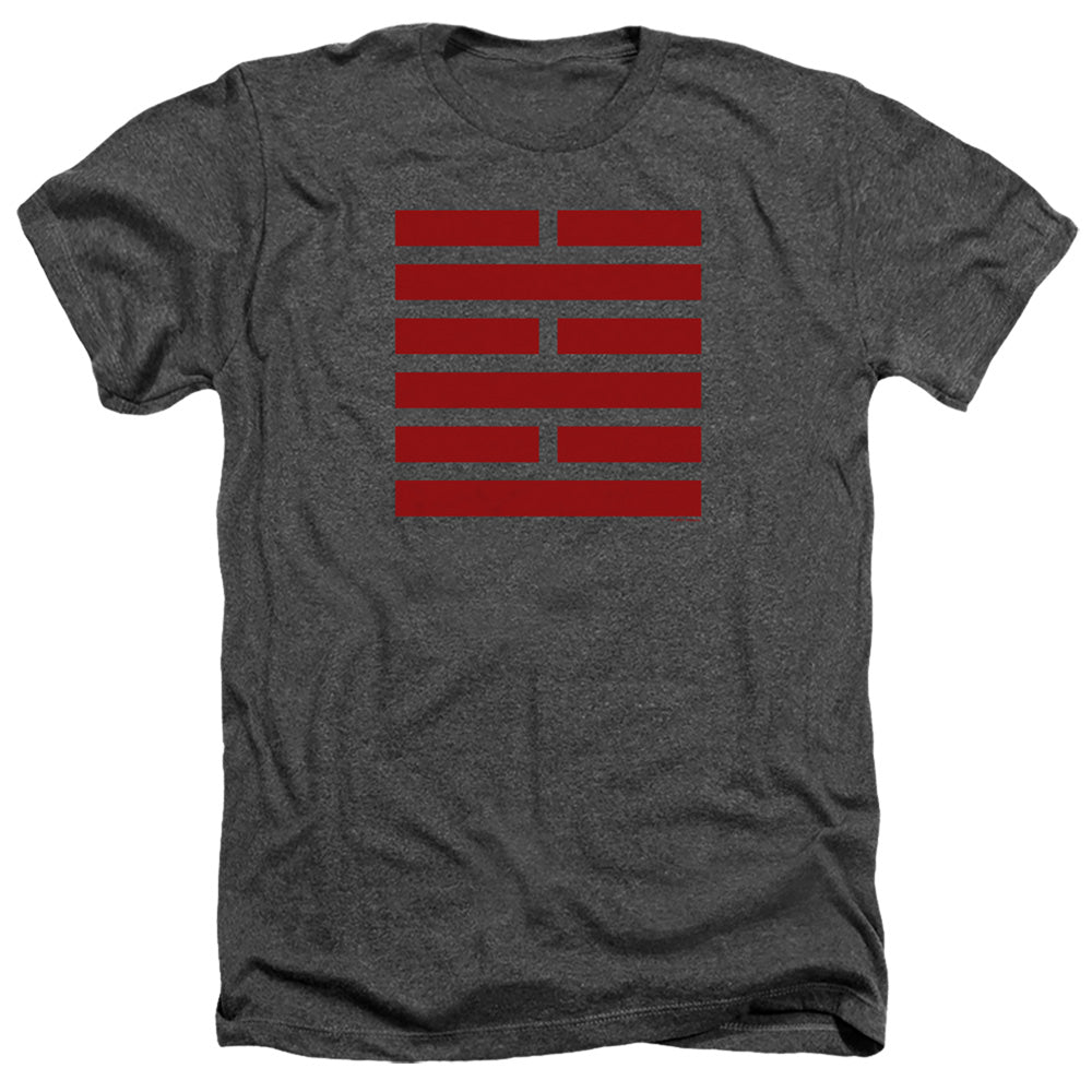 G.I. JOE/SNAKE EYES SYMBOL - ADULT HEATHER - BLACK