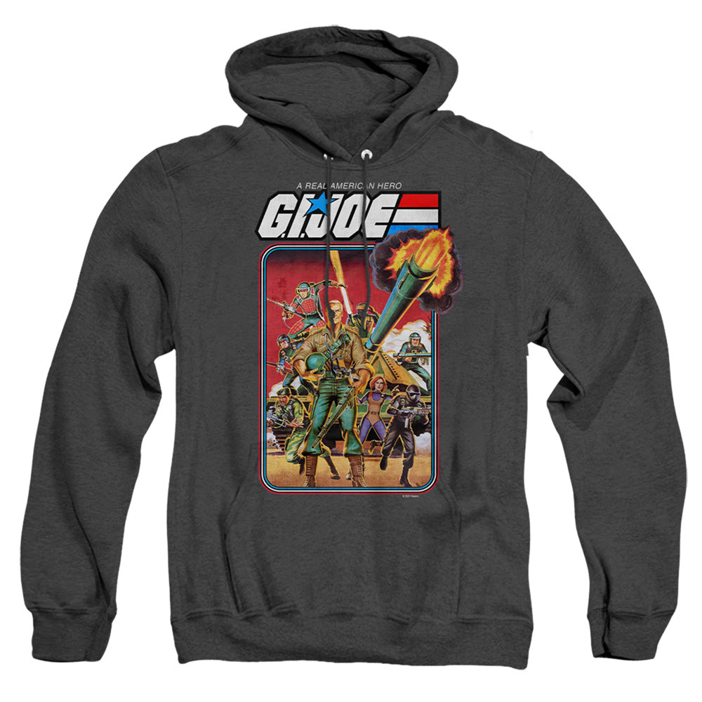 G.I. JOE/HERO GROUP - ADULT HEATHER HOODIE - BLACK