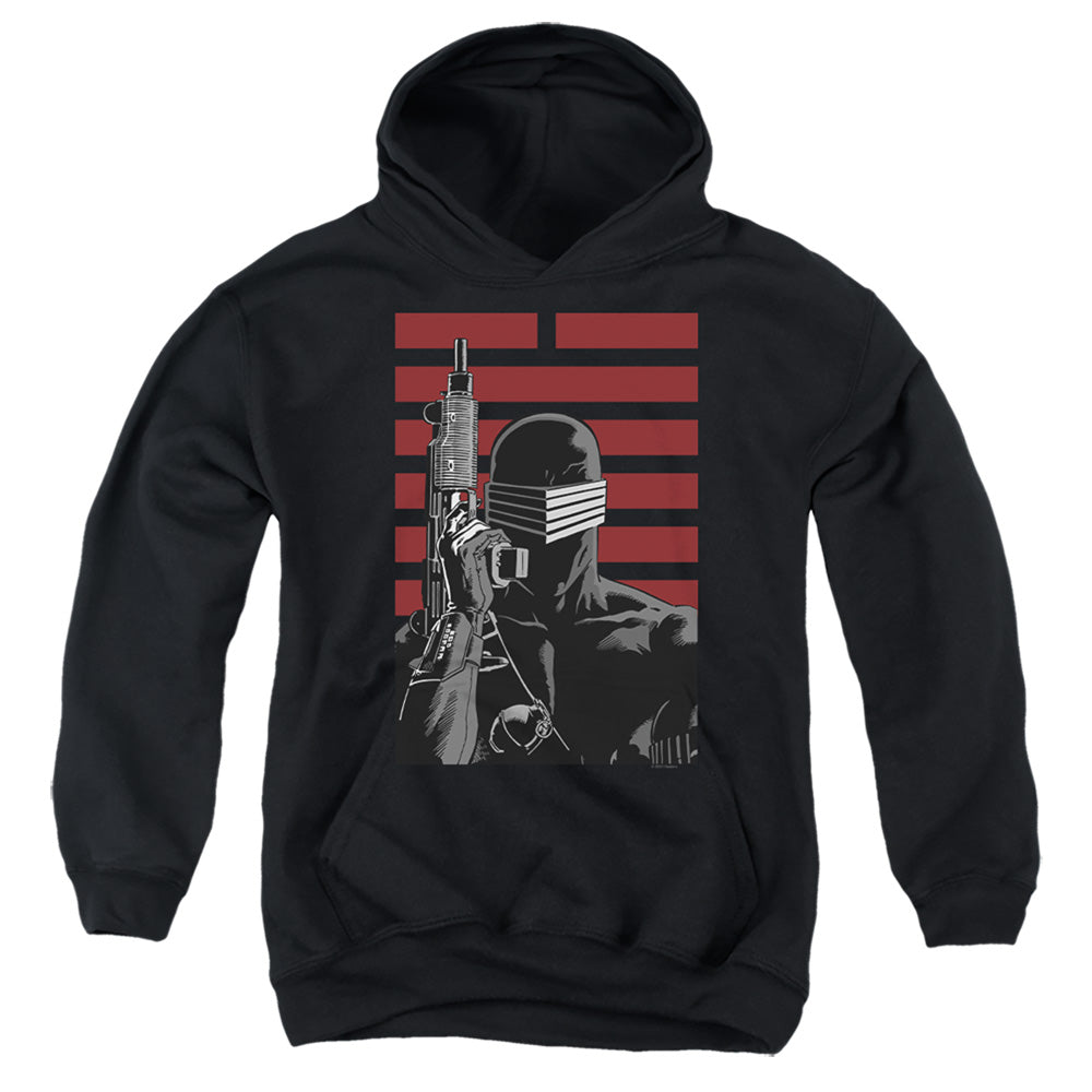 G.I. JOE/SNAKE EYES NINJA - YOUTH PULLOVER HOODIE - BLACK