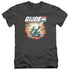 G.I. JOE/REAL AMERICAN HERO - S/S ADULT V-NECK 30/1 - CHARCOAL