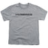 HUMMER/DISTRESSED HUMMER LOGO - S/S YOUTH 18/1 - ATHLETIC HEATHER