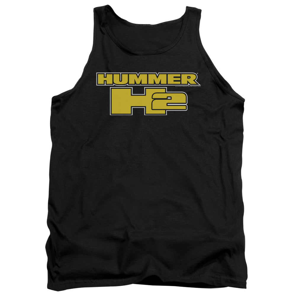 HUMMER/H2 BLOCK LOGO - ADULT TANK - BLACK