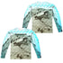 HUMMER/TREK (FRONT/BACK PRINT) - L/S ADULT POLY CREW  - MULTI