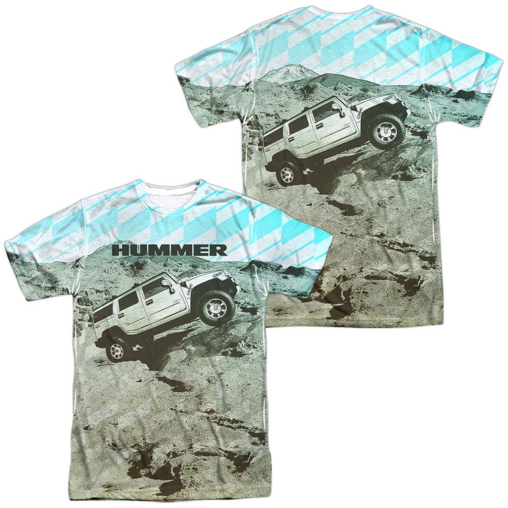 HUMMER/TREK (FRONT/BACK PRINT) - S/S ADULT POLY CREW - MULTI