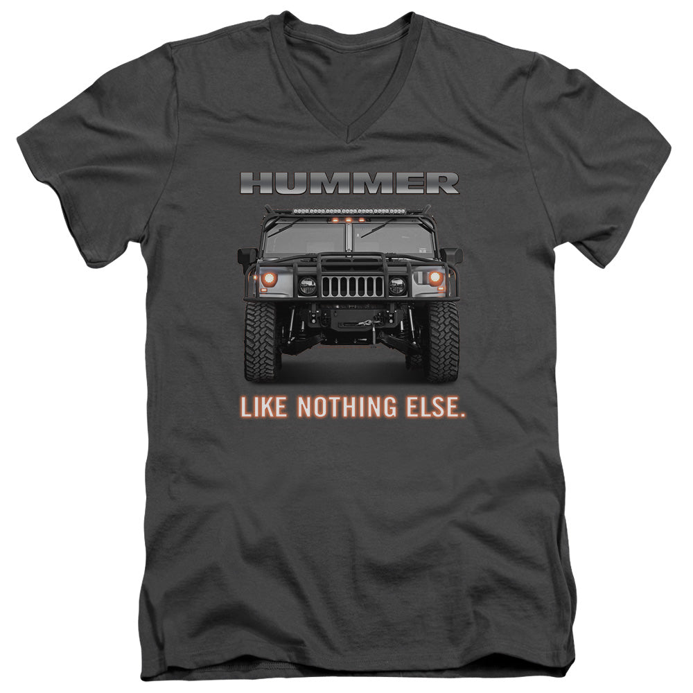 HUMMER/LIKE NOTHING ELSE - S/S ADULT V-NECK 30/1 - CHARCOAL