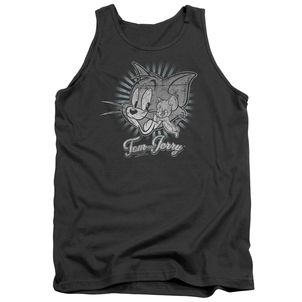 TOM AND JERRY/CLASSIC PALS - ADULT TANK - CHARCOAL
