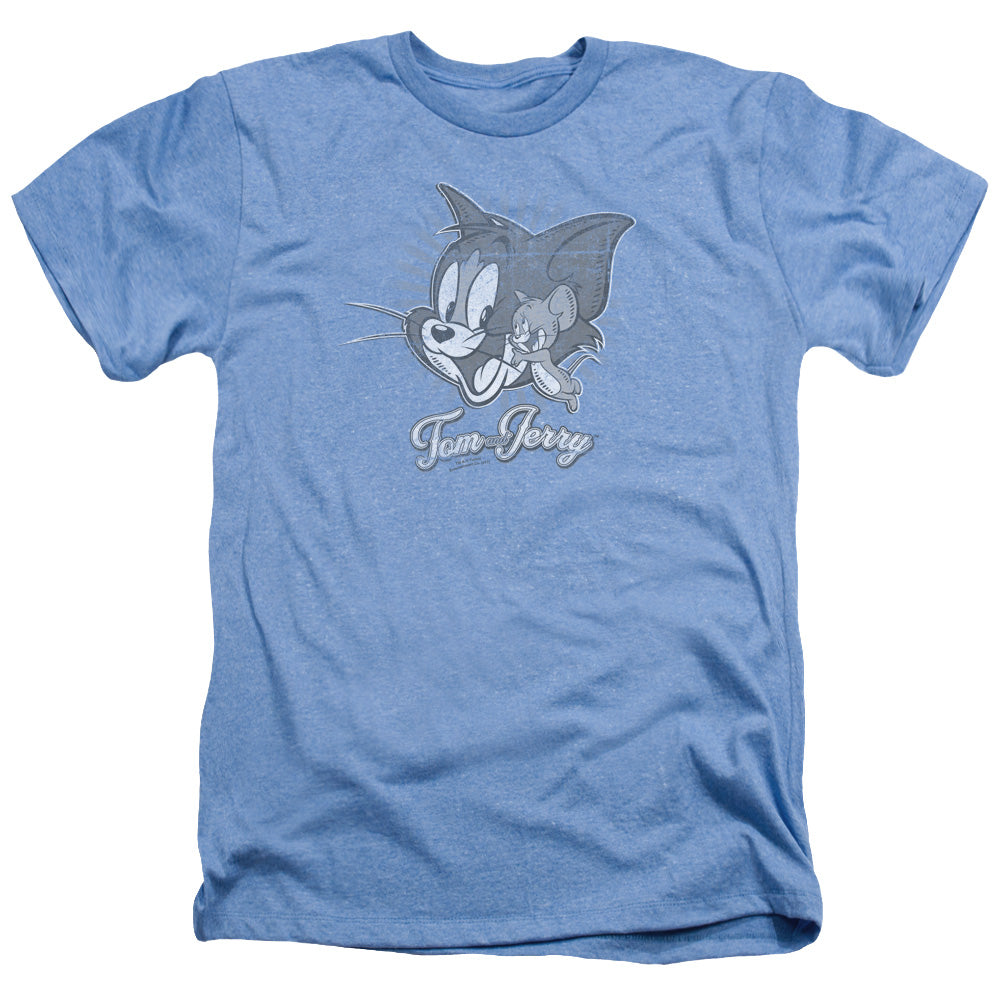 TOM AND JERRY/CLASSIC PALS - ADULT HEATHER - LIGHT BLUE