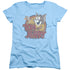 TOM AND JERRY/WATER DAMAGED - S/S WOMENS TEE - LIGHT BLUE