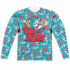 TOM AND JERRY/DOUBLE TROUBLE (FRONT/BACK PRINT) - L/S ADULT POLY CREW  - MULTI