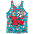 TOM AND JERRY/DOUBLE TROUBLE (FRONT/BACK PRINT) - ADULT POLY TANK TOP - MULTI
