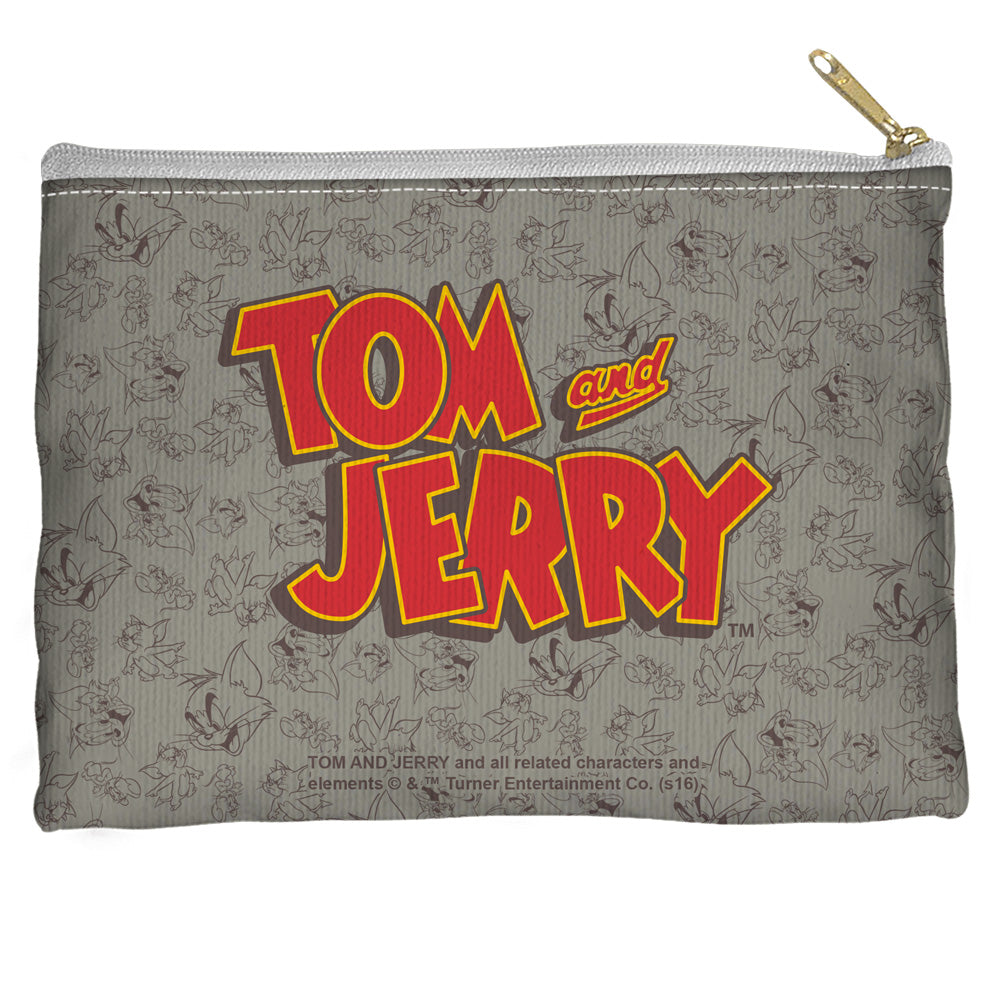 TOM AND JERRY/LOGO - STRAIGHT BOTTOM ACCESSORY POUCH