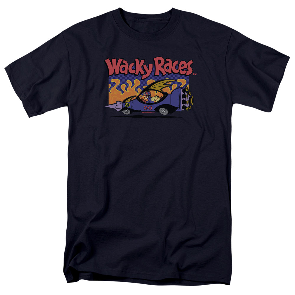 WACKY RACES/WACKY RACES LOGO - S/S ADULT 18/1 - NAVY