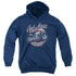 HONDA/CAFE RACER - YOUTH PULLOVER HOODIE - NAVY