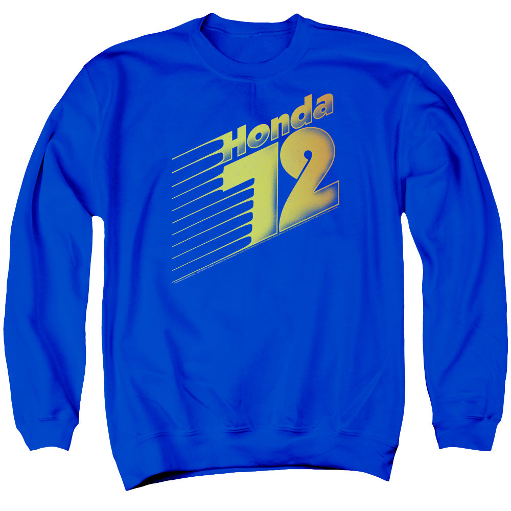 HONDA/GOOD OL 72 - ADULT CREWNECK SWEATSHIRT - ROYAL BLUE