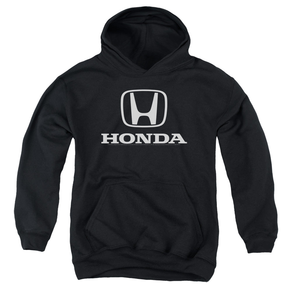 HONDA/STANDARD LOGO - YOUTH PULLOVER HOODIE - BLACK