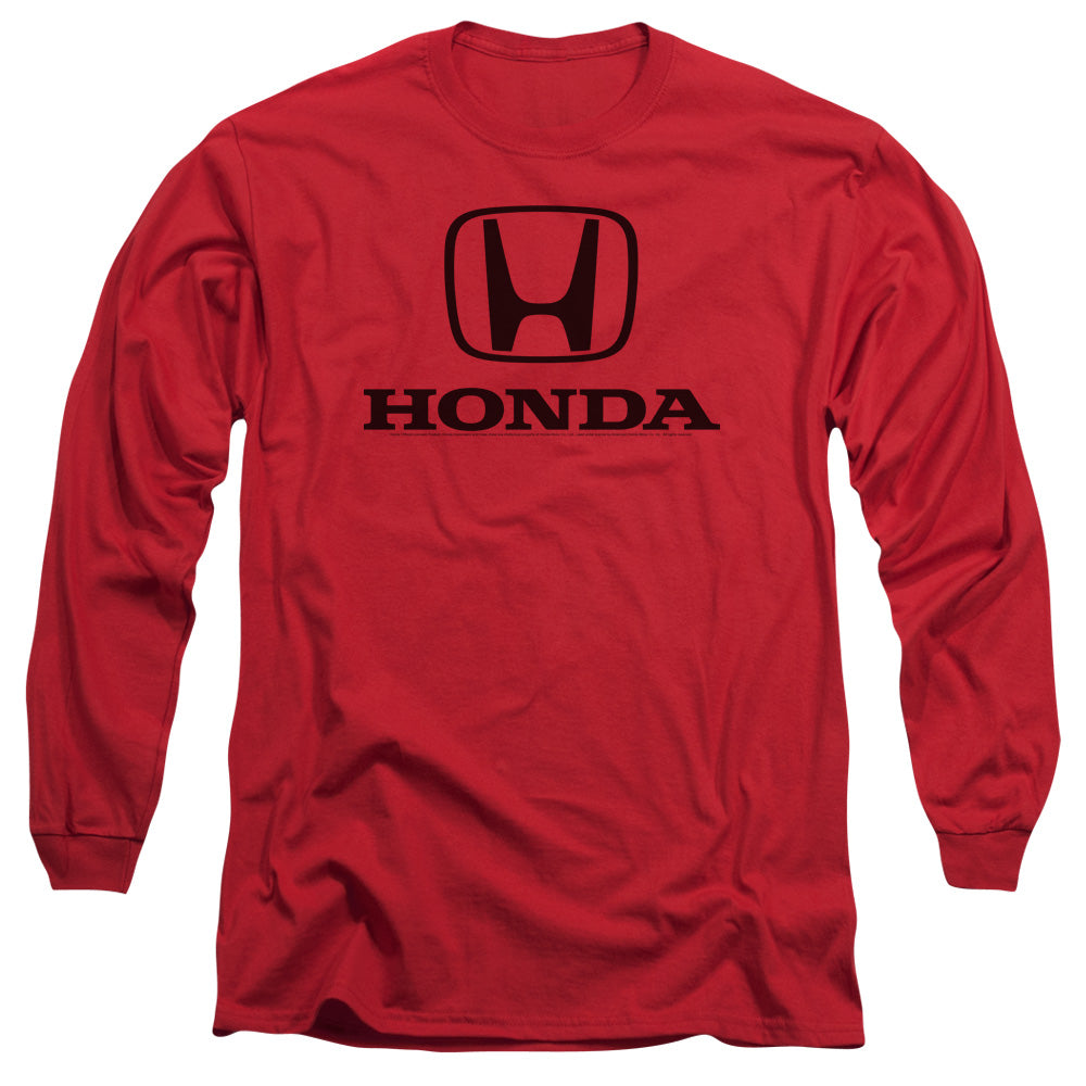 HONDA/STANDARD LOGO - L/S ADULT 18/1 - RED