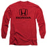 HONDA/STANDARD LOGO - L/S ADULT 18/1 - RED