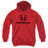 HONDA/STANDARD LOGO - YOUTH PULLOVER HOODIE - RED