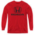 HONDA/STANDARD LOGO - YOUTH LONG SLEEVE TEE - RED