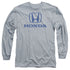 HONDA/STANDARD LOGO - L/S ADULT 18/1 - ATHLETIC HEATHER