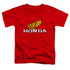 HONDA/YELLOW WING LOGO - S/S TODDLER TEE - RED