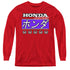 HONDA/KANJI RACING - YOUTH LONG SLEEVE TEE - RED