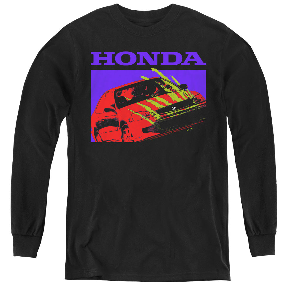 HONDA/CIVIC BOLD - YOUTH LONG SLEEVE TEE - BLACK