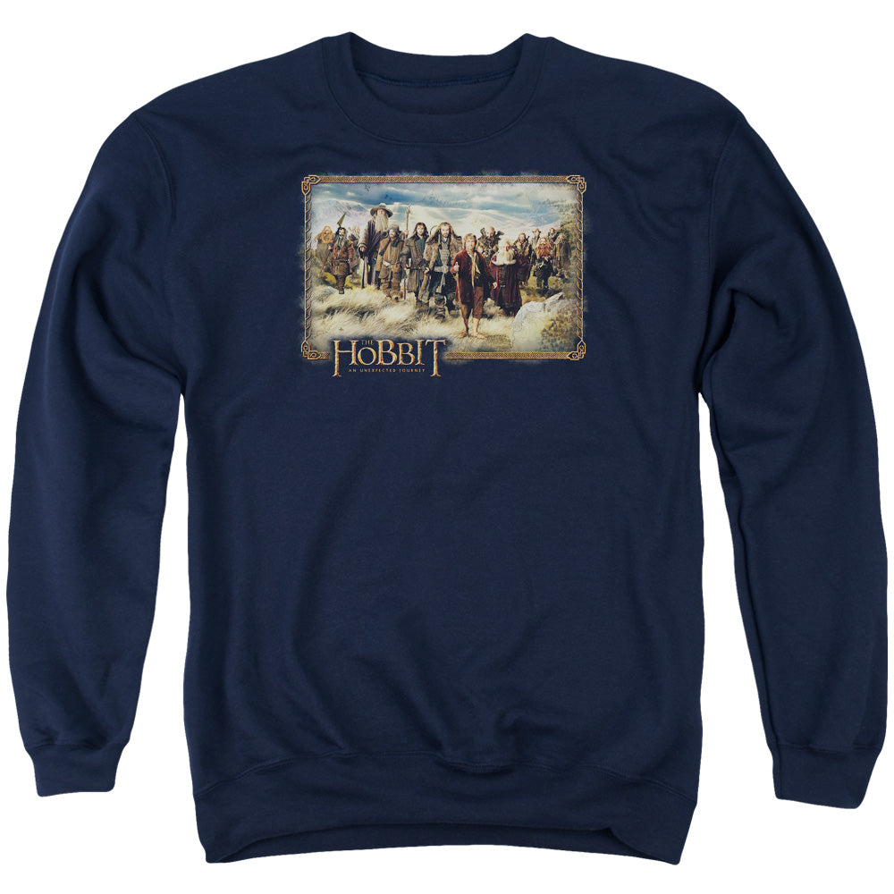 THE HOBBIT/HOBBIT & COMPANY - ADULT CREWNECK SWEATSHIRT - NAVY