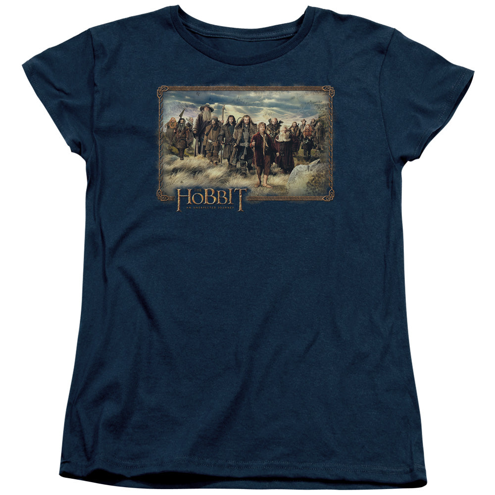 THE HOBBIT/HOBBIT & COMPANY - S/S WOMENS TEE - NAVY