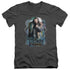 THE HOBBIT/THORIN OAKENSHIELD - S/S ADULT V-NECK 30/1 - CHARCOAL