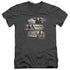 THE HOBBIT/LOYALTY AND HONOUR - S/S ADULT V-NECK 30/1 - CHARCOAL