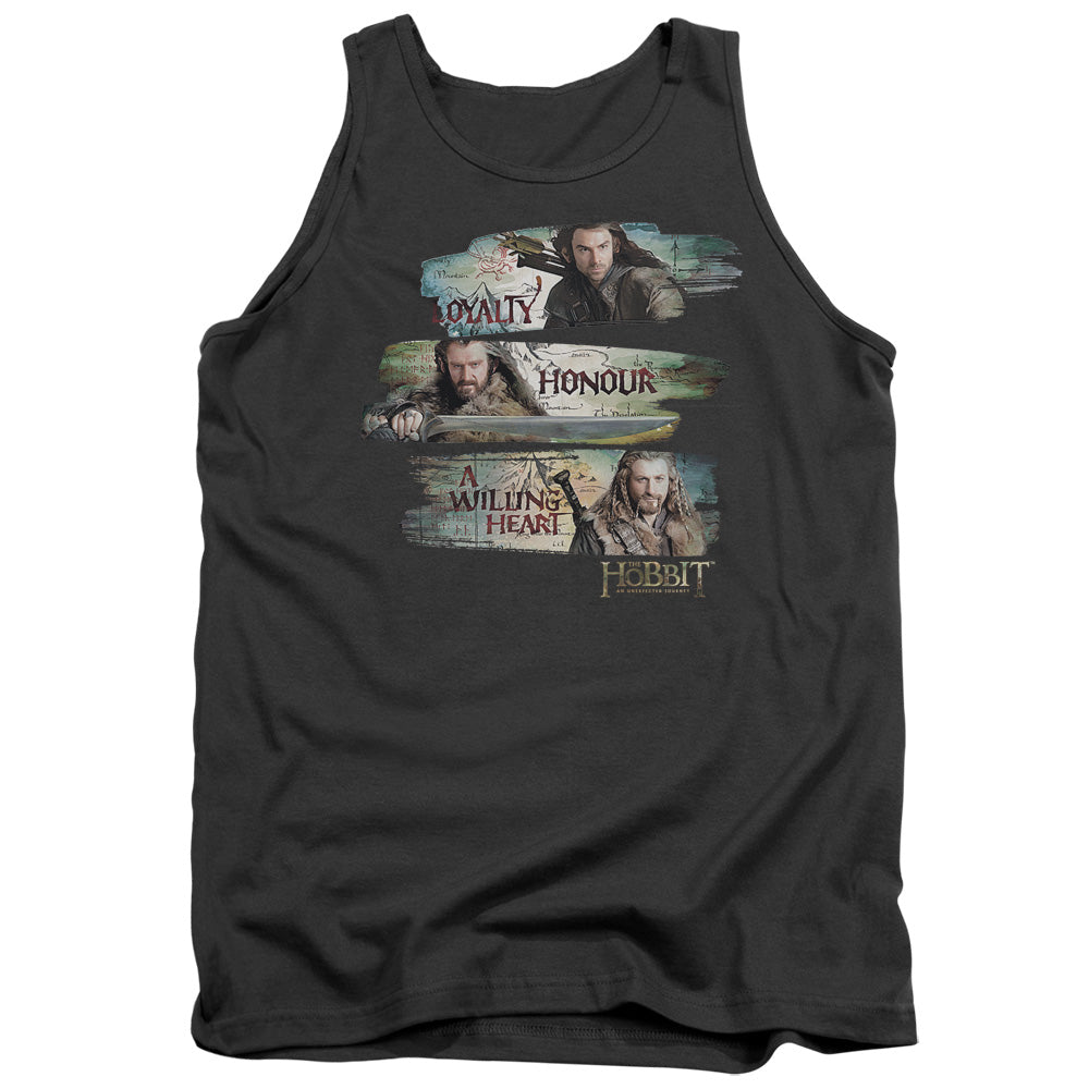 THE HOBBIT/LOYALTY AND HONOUR - ADULT TANK - CHARCOAL