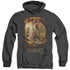 THE HOBBIT/BILBO POSTER - ADULT HEATHER HOODIE - BLACK