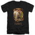 THE HOBBIT/BILBO POSTER - S/S ADULT V-NECK 30/1 - BLACK