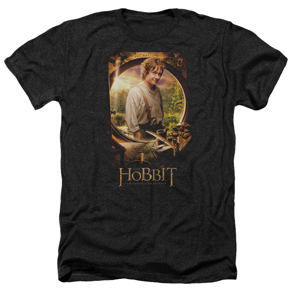 THE HOBBIT/BILBO POSTER - ADULT HEATHER - BLACK